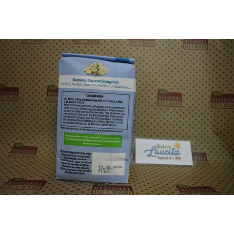 MHD Bio Hartweizengries 500g (Bauck Hof)