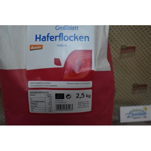 Bio Haferflocken Großblatt 2,5 kg (Spielberger)