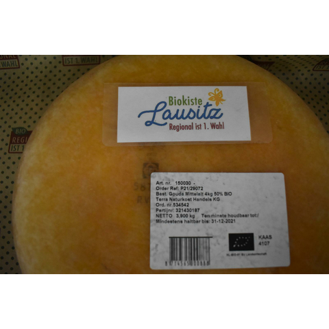 Bio Kselaib Gouda mittelalt (pikant) ca. 4kg (Bastiaansen)