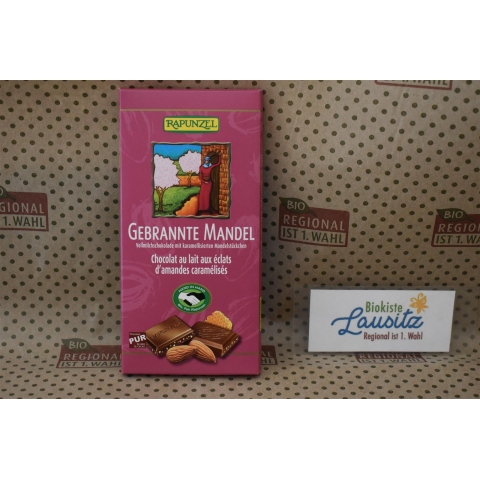 Bio Gebrannte Mandel Schokolade 100g (Rapunzel)