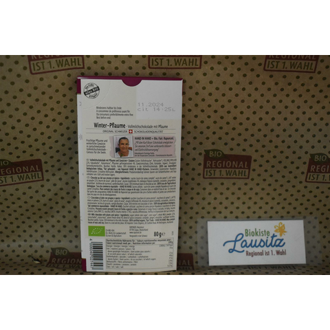 Bio Schokolade Winter-Pflaume 80g (Rapunzel)