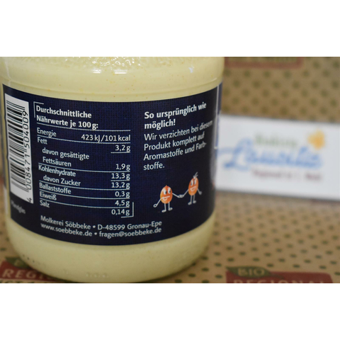 Bio Joghurt Sanddorn Orange 3,8 % 500g Glas