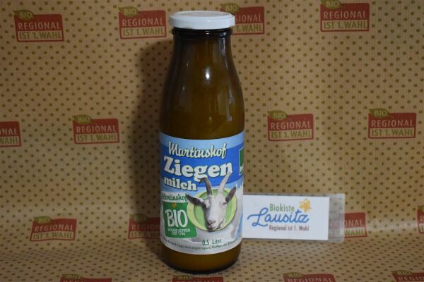 Bio Ziegenmilch 2,9%  0,5l Flasche