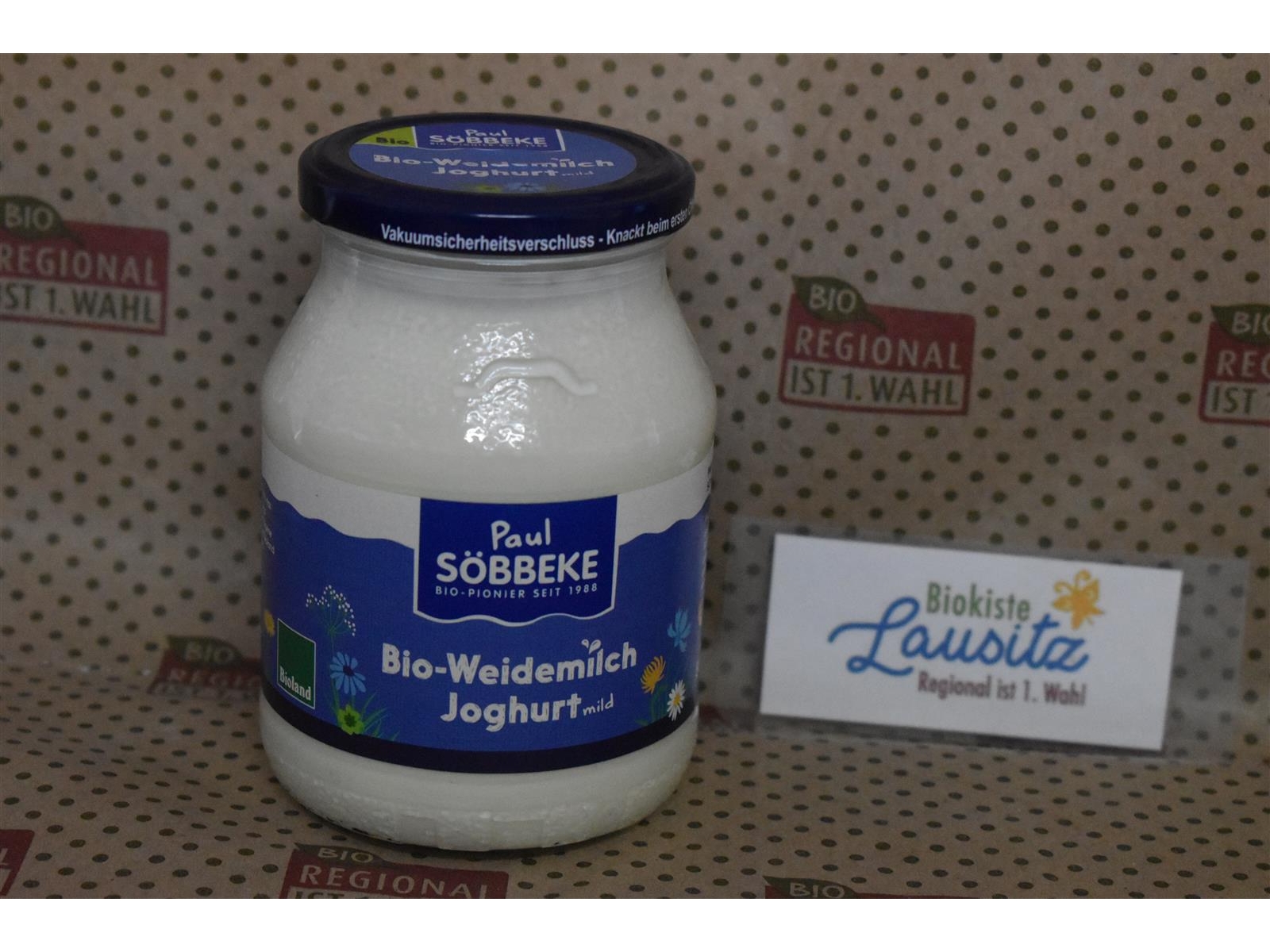 % 500g € 3,8 Bio Natur Joghurt 1,69 Glas,