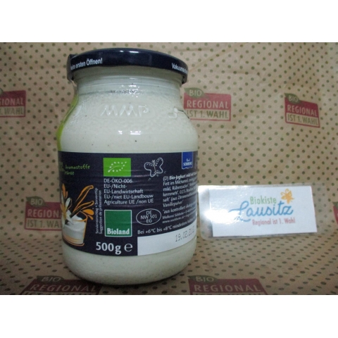 Bio Joghurt Vanille 3,8 % 500g Glas
