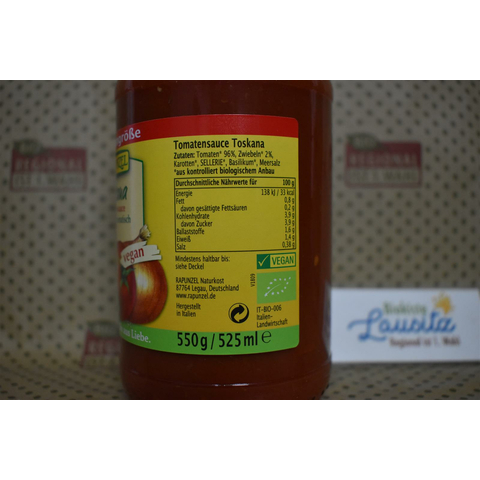 Bio Toskana Tomatensauce 525ml (Rapunzel)